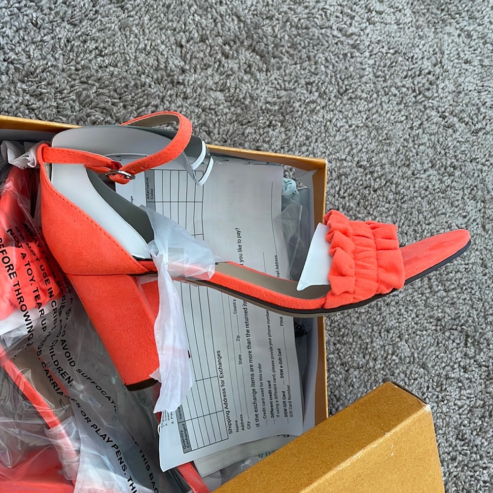 Brand New Bright Orange Heels!